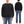 Whitesville Men's Vintage-Inspired Heavyweight 100% Cotton Long-Sleeve Crew-Neck Sweatshirt, Brushed Interior, Tubular Body, Front and Back V-Gussets, Four-Needle Flatseams, Made in Japan (WV67728 119 Black)