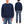 Whitesville Men's Vintage-Inspired Heavyweight 100% Cotton Long-Sleeve Crew-Neck Sweatshirt, Brushed Interior, Tubular Body, Front and Back V-Gussets, Four-Needle Flatseams, Made in Japan (WV67728 128 Navy)