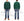 Whitesville Men's Vintage-Inspired Heavyweight 100% Cotton Long-Sleeve Crew-Neck Sweatshirt, Brushed Interior, Tubular Body, Front and Back V-Gussets, Four-Needle Flatseams, Made in Japan (WV67728 145 Green)