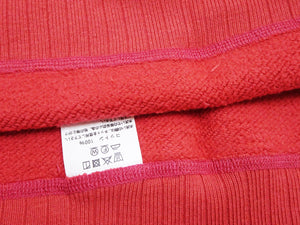 Whitesville Men's Vintage-Inspired Heavyweight 100% Cotton Long-Sleeve Crew-Neck Sweatshirt, Brushed Interior, Tubular Body, Front and Back V-Gussets, Four-Needle Flatseams, Made in Japan (WV67728 165 Red)