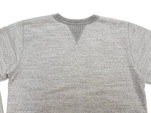 Whitesville Men's Vintage-Inspired Heavyweight 100% Cotton Long-Sleeve Crew-Neck Sweatshirt, Brushed Interior, Tubular Body, Front and Back V-Gussets, Four-Needle Flatseams, Made in Japan (WV67728 113 Heather Gray)
