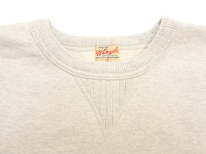 Whitesville Men's Vintage-Inspired Heavyweight 100% Cotton Long-Sleeve Crew-Neck Sweatshirt, Brushed Interior, Tubular Body, Front and Back V-Gussets, Four-Needle Flatseams, Made in Japan (WV67728 131 Oatmeal)