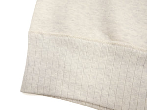Whitesville Men's Vintage-Inspired Heavyweight 100% Cotton Long-Sleeve Crew-Neck Sweatshirt, Brushed Interior, Tubular Body, Front and Back V-Gussets, Four-Needle Flatseams, Made in Japan (WV67728 131 Oatmeal)