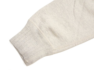 Whitesville Men's Vintage-Inspired Heavyweight 100% Cotton Long-Sleeve Crew-Neck Sweatshirt, Brushed Interior, Tubular Body, Front and Back V-Gussets, Four-Needle Flatseams, Made in Japan (WV67728 131 Oatmeal)