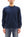 Whitesville Men's Long-Sleeve Pocket T-Shirt, 100% Cotton Tubular Jersey, Binder Crew Neck, Ribbed Cuffs, One-Wash Finish, Made in Japan (WV68849 128 Navy)