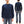 Whitesville Men's Long-Sleeve Pocket T-Shirt, 100% Cotton Tubular Jersey, Binder Crew Neck, Ribbed Cuffs, One-Wash Finish, Made in Japan (WV68849 128 Navy)