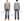 Whitesville Men's Long-Sleeve Pocket T-Shirt, 100% Cotton Tubular Jersey, Binder Crew Neck, Ribbed Cuffs, One-Wash Finish, Made in Japan (WV68849 113 Heather Gray)