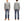Whitesville Men's Long-Sleeve Pocket T-Shirt, 100% Cotton Tubular Jersey, Binder Crew Neck, Ribbed Cuffs, One-Wash Finish, Made in Japan (WV68849 113 Heather Gray)