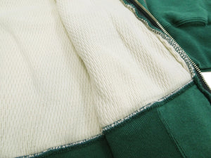 Whitesville Thermal Lined Hoodie Men's Heavy-Weight Plain Full Zip Hooded Sweatshirt WV69264 145 Green