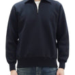 Load image into Gallery viewer, Whitesville Men&#39;s Collared Half-Zip Sweatshirt - Heavyweight Loopwheel Fleece, Made in Japan, Vintage-Inspired Athletic Wear (Toyo Enterprises WV69641 119 Black)
