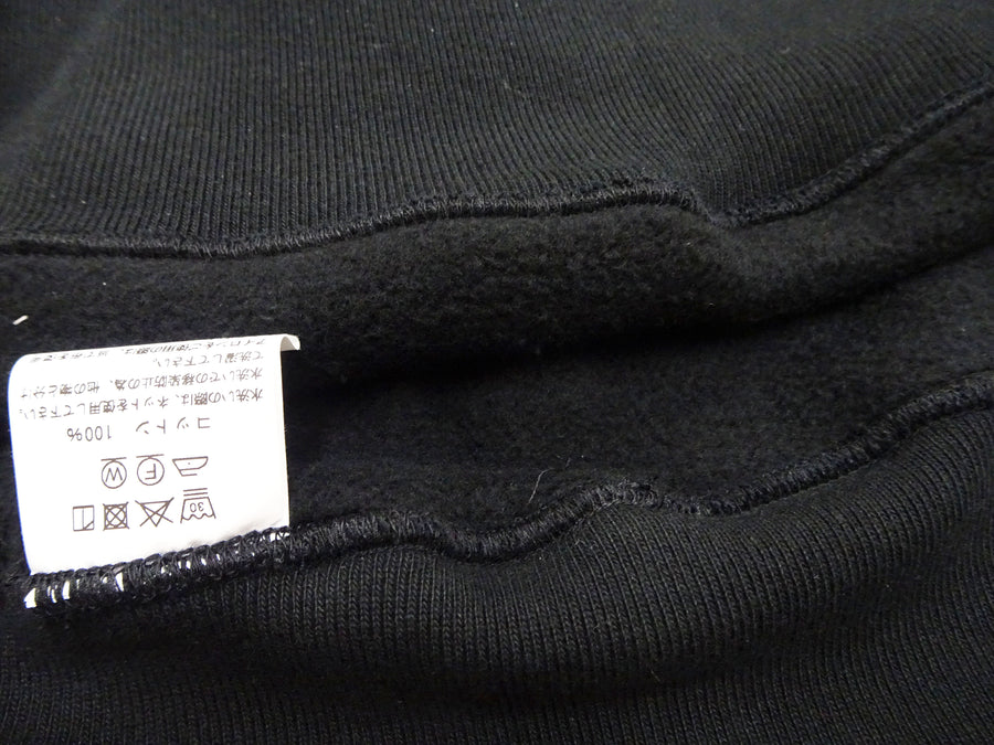 Whitesville Men's Collared Half-Zip Sweatshirt - Heavyweight Loopwheel Fleece, Made in Japan, Vintage-Inspired Athletic Wear (Toyo Enterprises WV69641 119 Black)