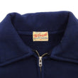 Load image into Gallery viewer, Whitesville Men&#39;s Collared Half-Zip Sweatshirt - Heavyweight Loopwheel Fleece, Made in Japan, Vintage-Inspired Athletic Wear (Toyo Enterprises WV69641 128 Navy)
