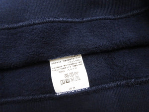 Whitesville Men's Collared Half-Zip Sweatshirt, Heavyweight 100% Cotton with Brushed Interior, Tubular Body, Long Sleeves, Made in Japan (Toyo Enterprises WV69641 128 Navy)