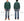 Whitesville Men's Collared Half-Zip Sweatshirt, Heavyweight 100% Cotton with Brushed Interior, Tubular Body, Long Sleeves, Made in Japan (Toyo Enterprises WV69641 145 Green)