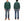 Whitesville Men's Collared Half-Zip Sweatshirt, Heavyweight 100% Cotton with Brushed Interior, Tubular Body, Long Sleeves, Made in Japan (Toyo Enterprises WV69641 145 Green)