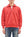 Whitesville Men's Collared Half-Zip Sweatshirt, Heavyweight 100% Cotton with Brushed Interior, Tubular Body, Long Sleeves, Made in Japan (Toyo Enterprises WV69641 165 Red)