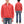 Whitesville Men's Collared Half-Zip Sweatshirt, Heavyweight 100% Cotton with Brushed Interior, Tubular Body, Long Sleeves, Made in Japan (Toyo Enterprises WV69641 165 Red)