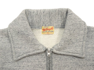 Whitesville Men's Collared Half-Zip Sweatshirt, Heavyweight 100% Cotton with Brushed Interior, Tubular Body, Long Sleeves, Made in Japan (Toyo Enterprises WV69641 113 Heather Gray)