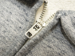 Whitesville Men's Collared Half-Zip Sweatshirt, Heavyweight 100% Cotton with Brushed Interior, Tubular Body, Long Sleeves, Made in Japan (Toyo Enterprises WV69641 113 Heather Gray)