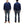 Load image into Gallery viewer, Whitesville Men&#39;s Collared Half-Zip Sweatshirt - Heavyweight Loopwheel Fleece, Made in Japan, Vintage-Inspired Athletic Wear (Toyo Enterprises WV69641 128 Navy)
