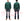 Whitesville Men's Collared Half-Zip Sweatshirt - Heavyweight Loopwheel Fleece, Made in Japan, Vintage-Inspired Athletic Wear (Toyo Enterprises WV69641 145 Green)