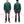 Load image into Gallery viewer, Whitesville Men&#39;s Collared Half-Zip Sweatshirt - Heavyweight Loopwheel Fleece, Made in Japan, Vintage-Inspired Athletic Wear (Toyo Enterprises WV69641 145 Green)
