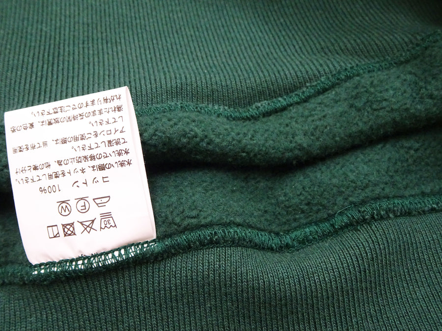 Whitesville Men's Collared Half-Zip Sweatshirt - Heavyweight Loopwheel Fleece, Made in Japan, Vintage-Inspired Athletic Wear (Toyo Enterprises WV69641 145 Green)