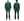 Whitesville Men's Collared Half-Zip Sweatshirt - Heavyweight Loopwheel Fleece, Made in Japan, Vintage-Inspired Athletic Wear (Toyo Enterprises WV69641 145 Green)