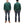 Load image into Gallery viewer, Whitesville Men&#39;s Collared Half-Zip Sweatshirt - Heavyweight Loopwheel Fleece, Made in Japan, Vintage-Inspired Athletic Wear (Toyo Enterprises WV69641 145 Green)
