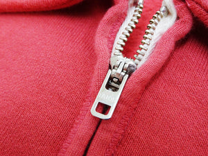 Whitesville Men's Collared Half-Zip Sweatshirt - Heavyweight Loopwheel Fleece, Made in Japan, Vintage-Inspired Athletic Wear (Toyo Enterprises WV69641 165 Red)