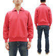 Load image into Gallery viewer, Whitesville Men&#39;s Collared Half-Zip Sweatshirt - Heavyweight Loopwheel Fleece, Made in Japan, Vintage-Inspired Athletic Wear (Toyo Enterprises WV69641 165 Red)

