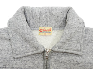 Whitesville Men's Collared Half-Zip Sweatshirt - Heavyweight Loopwheel Fleece, Made in Japan, Vintage-Inspired Athletic Wear (Toyo Enterprises WV69641 113 Heather Gray)
