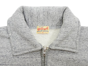 Whitesville Men's Collared Half-Zip Sweatshirt - Heavyweight Loopwheel Fleece, Made in Japan, Vintage-Inspired Athletic Wear (Toyo Enterprises WV69641 113 Heather Gray)