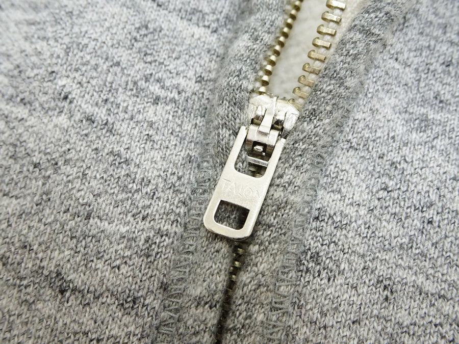 Whitesville Men's Collared Half-Zip Sweatshirt - Heavyweight Loopwheel Fleece, Made in Japan, Vintage-Inspired Athletic Wear (Toyo Enterprises WV69641 113 Heather Gray)