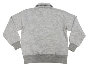 Whitesville Men's Collared Half-Zip Sweatshirt - Heavyweight Loopwheel Fleece, Made in Japan, Vintage-Inspired Athletic Wear (Toyo Enterprises WV69641 113 Heather Gray)