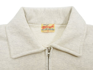 Whitesville Men's Collared Half-Zip Sweatshirt - Heavyweight Loopwheel Fleece, Made in Japan, Vintage-Inspired Athletic Wear (Toyo Enterprises WV69641 131 Oatmeal)