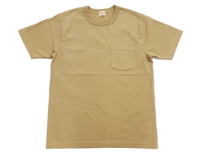 Whitesville Men's Plain Pocket T-Shirt - Short Sleeve Crewneck Loopwheel Tee (One-Wash) WV78932 by Toyo Enterprises 133 Beige