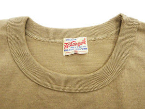 Whitesville Men's Plain Pocket T-Shirt - Short Sleeve Crewneck Loopwheel Tee (One-Wash) WV78932 by Toyo Enterprises 133 Beige