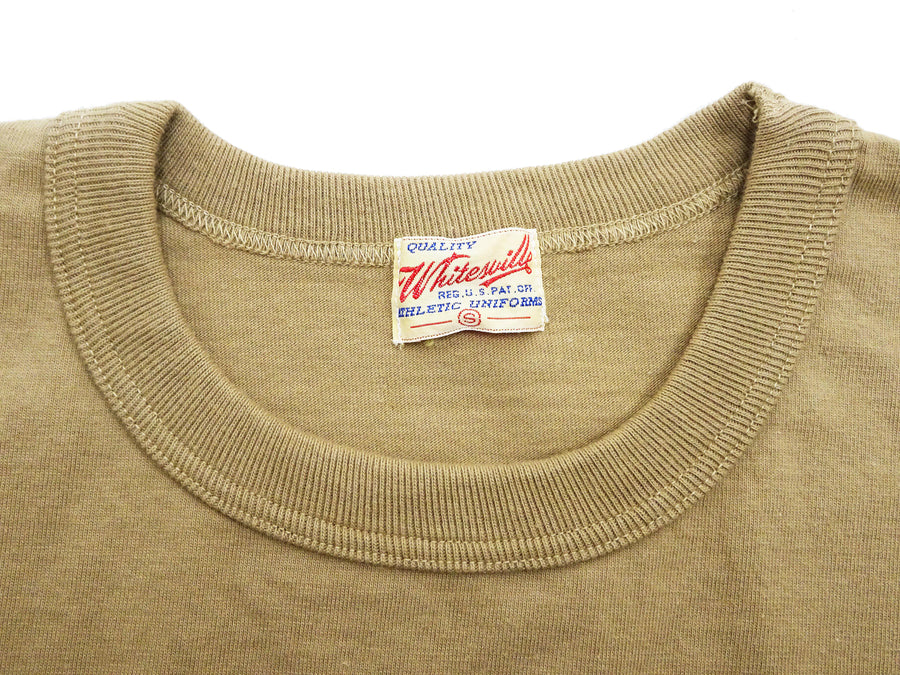 Whitesville Men's Plain Pocket T-Shirt - Short Sleeve Crewneck Loopwheel Tee (One-Wash) WV78932 by Toyo Enterprises 133 Beige