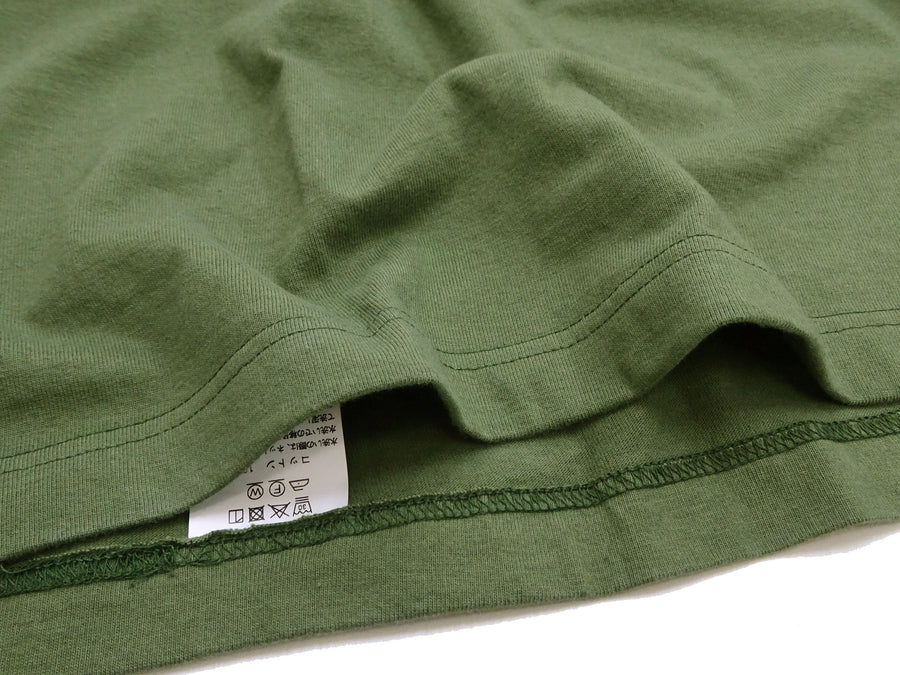 Whitesville Men's Plain Pocket T-Shirt - Short Sleeve Crewneck Loopwheel Tee (One-Wash) WV78932 by Toyo Enterprises 149 Olive