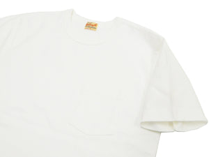 Whitesville Men's Plain Pocket T-Shirt - Short Sleeve Crewneck Loopwheel Tee (One-Wash) WV78932 by Toyo Enterprises 105 Off-White