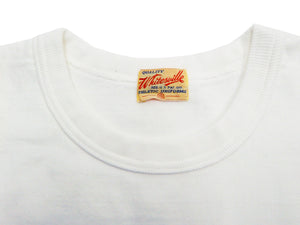 Whitesville Men's Plain Pocket T-Shirt - Short Sleeve Crewneck Loopwheel Tee (One-Wash) WV78932 by Toyo Enterprises 105 Off-White