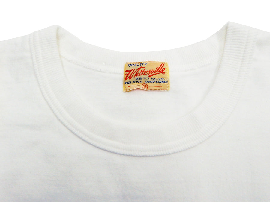 Whitesville Men's Plain Pocket T-Shirt - Short Sleeve Crewneck Loopwheel Tee (One-Wash) WV78932 by Toyo Enterprises 105 Off-White