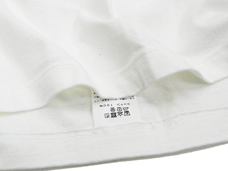 Whitesville Men's Plain Pocket T-Shirt - Short Sleeve Crewneck Loopwheel Tee (One-Wash) WV78932 by Toyo Enterprises 105 Off-White