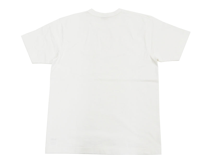 Whitesville Men's Plain Pocket T-Shirt - Short Sleeve Crewneck Loopwheel Tee (One-Wash) WV78932 by Toyo Enterprises 105 Off-White