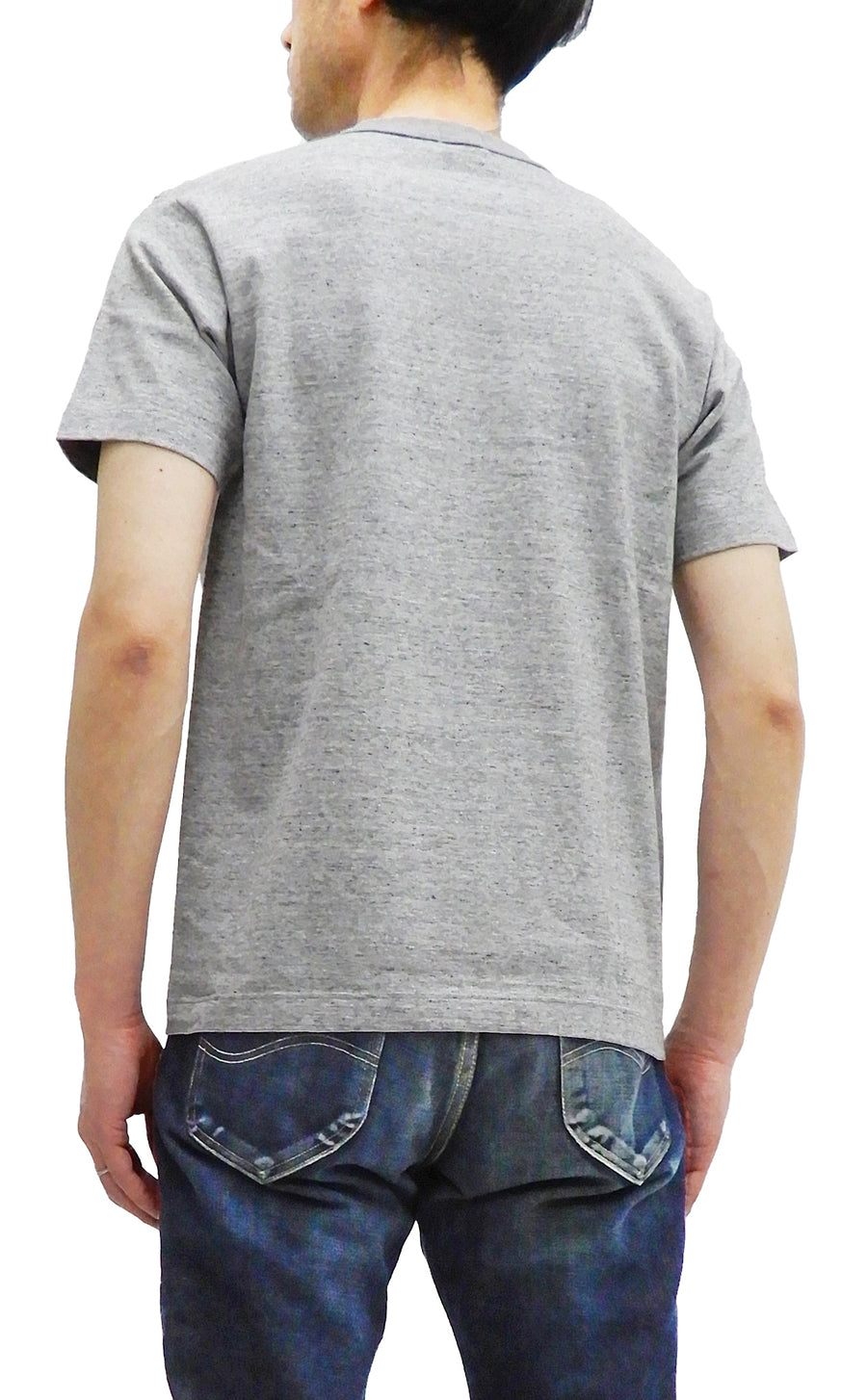 Whitesville Men's Plain Pocket T-Shirt - Short Sleeve Crewneck Loopwheel Tee (One-Wash) WV78932 by Toyo Enterprises 113 Heather-Grey