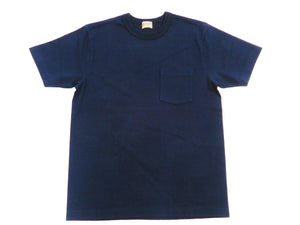 Whitesville Men's Plain Pocket T-Shirt - Short Sleeve Crewneck Loopwheel Tee (One-Wash) WV78932 by Toyo Enterprises 128 Navy-Blue