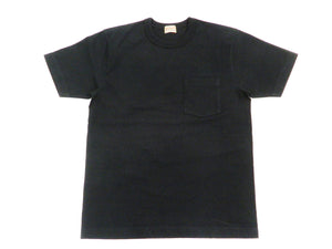 Whitesville Men's Plain Pocket T-Shirt - Short Sleeve Crewneck Loopwheel Tee (One-Wash) WV78932 by Toyo Enterprises 119 Black