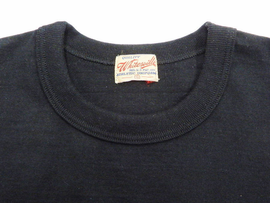 Whitesville Men's Plain Pocket T-Shirt - Short Sleeve Crewneck Loopwheel Tee (One-Wash) WV78932 by Toyo Enterprises 119 Black