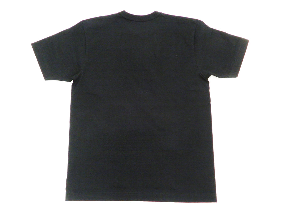 Whitesville Men's Plain Pocket T-Shirt - Short Sleeve Crewneck Loopwheel Tee (One-Wash) WV78932 by Toyo Enterprises 119 Black